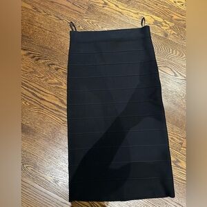 BCBGMaxAzria Black Midi Skirt